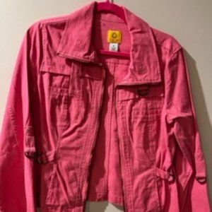 Ruby Road Pink Jacket Size 10 Very Stylish Adjustable Sleeves